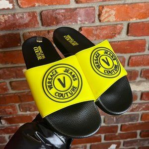 NEW YEAR SALE❇️ Versace Slides Versace Jeans Couture SIZE 9.5